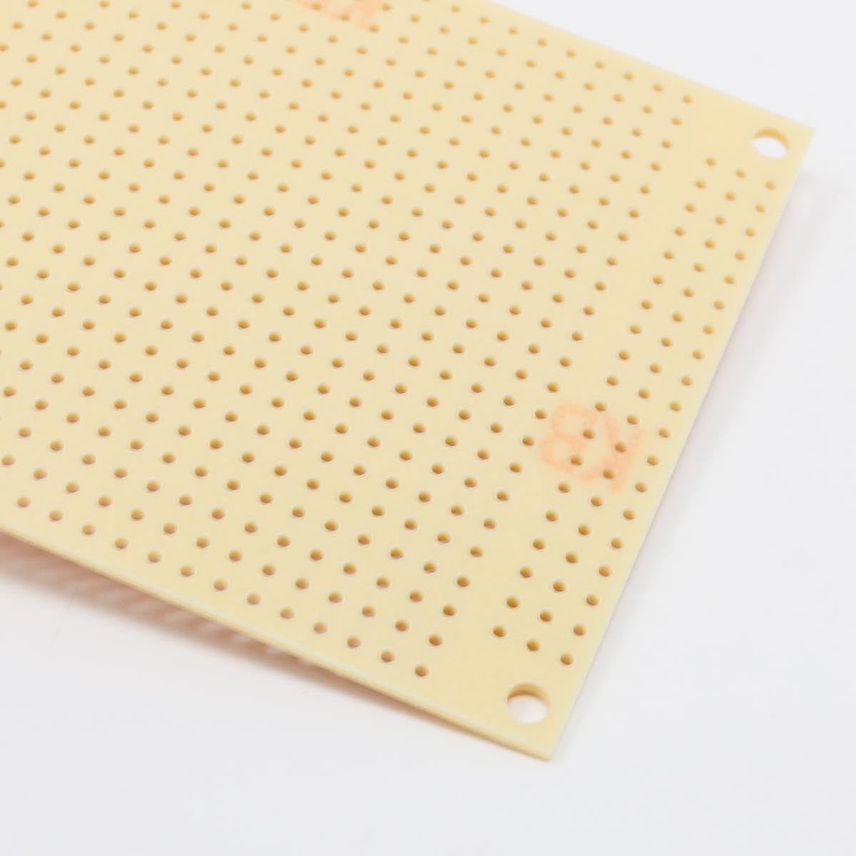 Lötpunktraster-Platine 60x100 Mm – Hartpapier Mit 2,54 Mm Raster, Einseitige Kupferauflage (35 µm) + Steckleisten