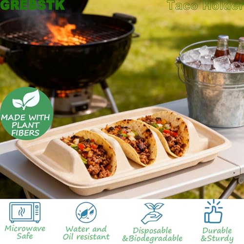 50% Off GREBSTK Compostable Taco Holders - 10 Pack