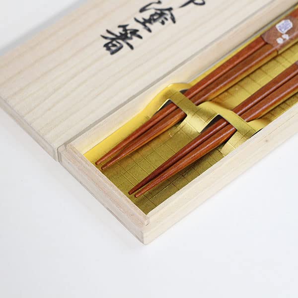 Amazon | 彫刻 箸 鶴 亀 桐箱 夫婦箸 めおと箸 漆塗り 木箱 お箸 ペア