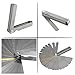 TIMESETL 2Pack Stainless Steel Feeler Gauge Dual Marked Metric and Imperial Gap Measuring Tool 32 Blades + String Action Ruler Gauge Tool for Guitar Player & Luthier & Mechanic Auto Repair