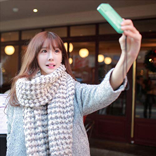 KESYOO Warm Scarf Long Scarf Plaid Scarf Cashmere Feeling Scarf Kids Scarf Women Knitted Scarf Shawl Outfit Soft Big Wool Thick Winter Scarf Scarfs Kraft Men's Lightweight2