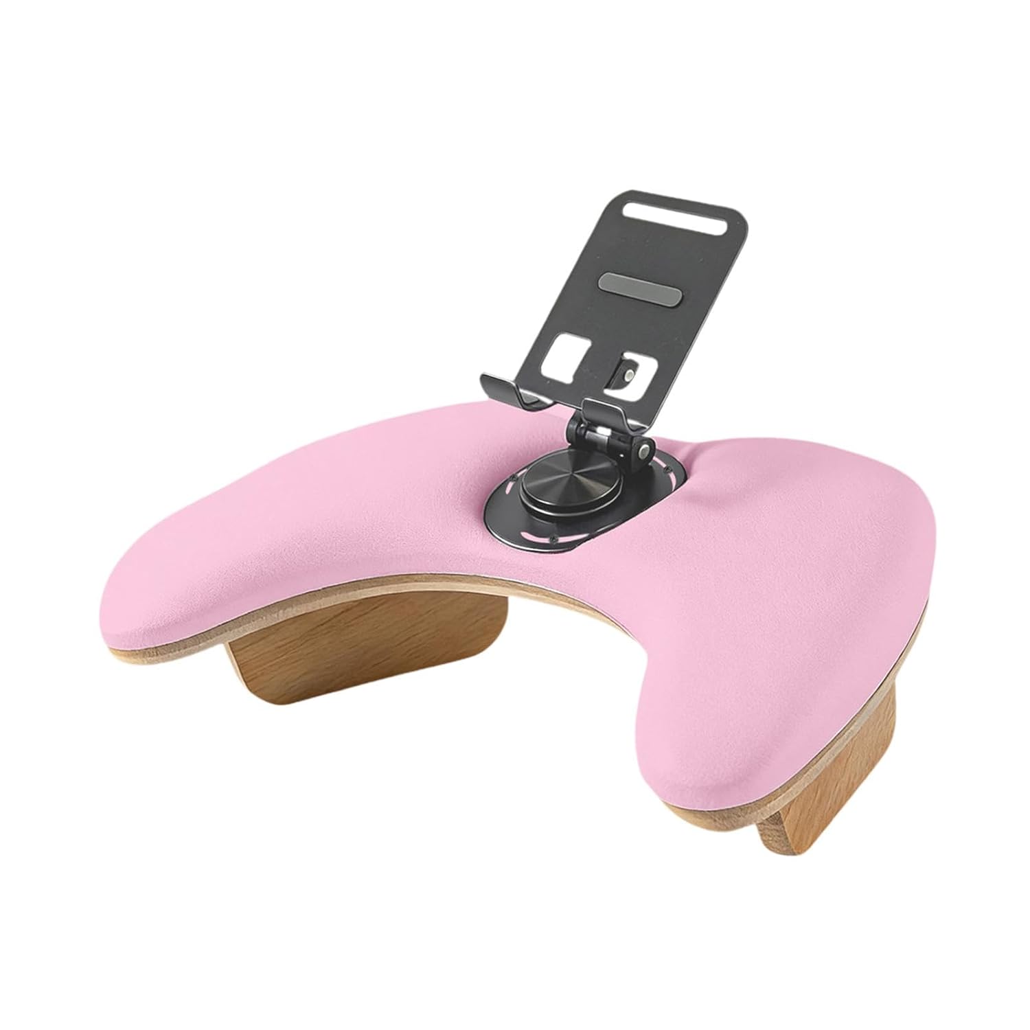 Generic Nail Art Pillow Manicure Arm Rest Stand Cushion Hand Pillow Rotating Phone Holder Microfiber PU Leather for Acrylic Nails Suitable for, Pink