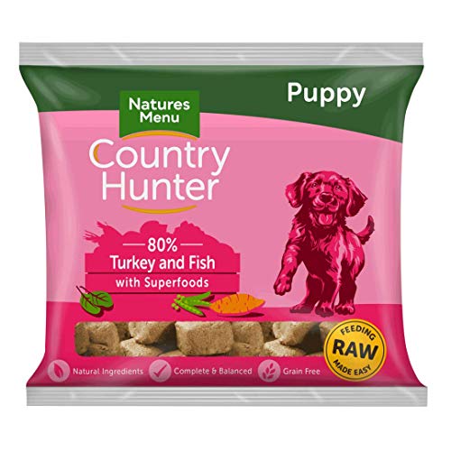 Natures Menu Country Hunter Frozen Raw Superfood Nuggets Puppy (5 x 1kg FROZEN bags) The Place
