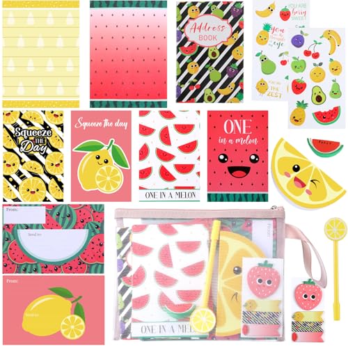 Notas de frutas de verano ideales para organizar invitaciones a tu fiesta de piscina