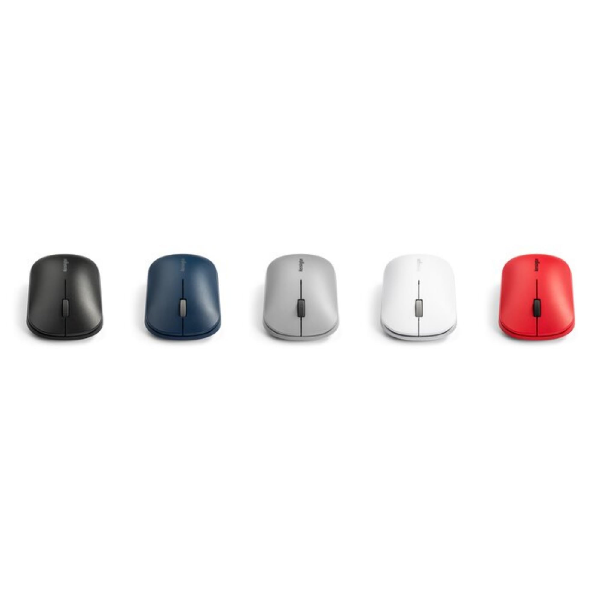 Kensington Mouse wireless doppio SureTrack - Design ambidestro e sottile, Per laptop, scrivanie o home office, Compatibile con Chrome, Mac, Windows & Android, Rosso (K75352WW)