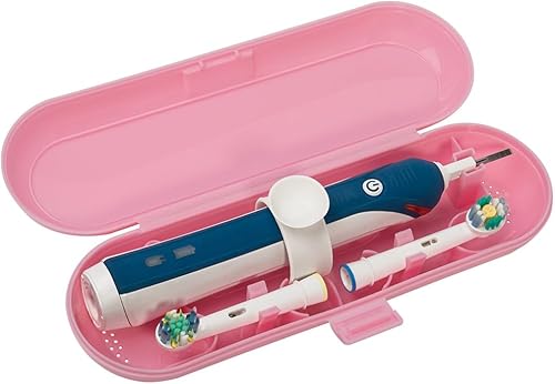 Miniatura 1 de Funda de viaje para cepillo de dientes eléctrico de plástico para Oral-B Pro Series, rosa