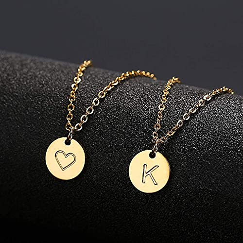 Collier Lettre Initiale en Or et Coeur Charme le Cadeau Personnalisé - 4