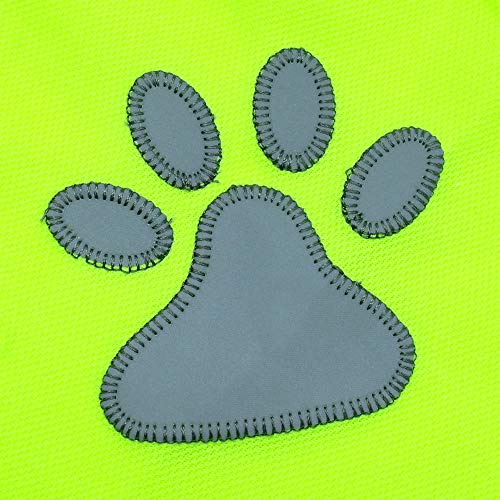 Doggie Style Store Yellow Hi-Vis High Visibility Fluorescent Dog Pet Puppy Safety Vest 5 Sizes Reflective Top Hi Vis Night Jacket Coat Shirt Size XL - Image 3