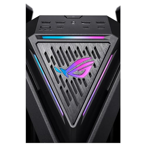 ASUS ROG Hyperion GR701 BTF Edition – Boîtier PC Gaming EATX (Support de Double radiateurs de 420 mm, 4 x vantilateurs PWM de 140 MMS, Support VGA intégré, hub Ventilateur ARGB, 2 x USB Type-C)