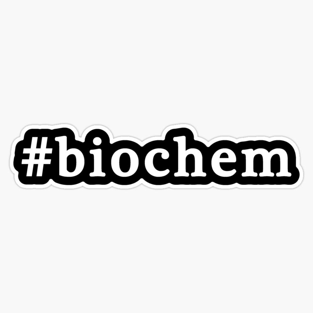 Biochem - Hashtag - Black & White Vinyl Waterproof Sticker Decal Car Laptop Wall Window Bumper Sticker 5"