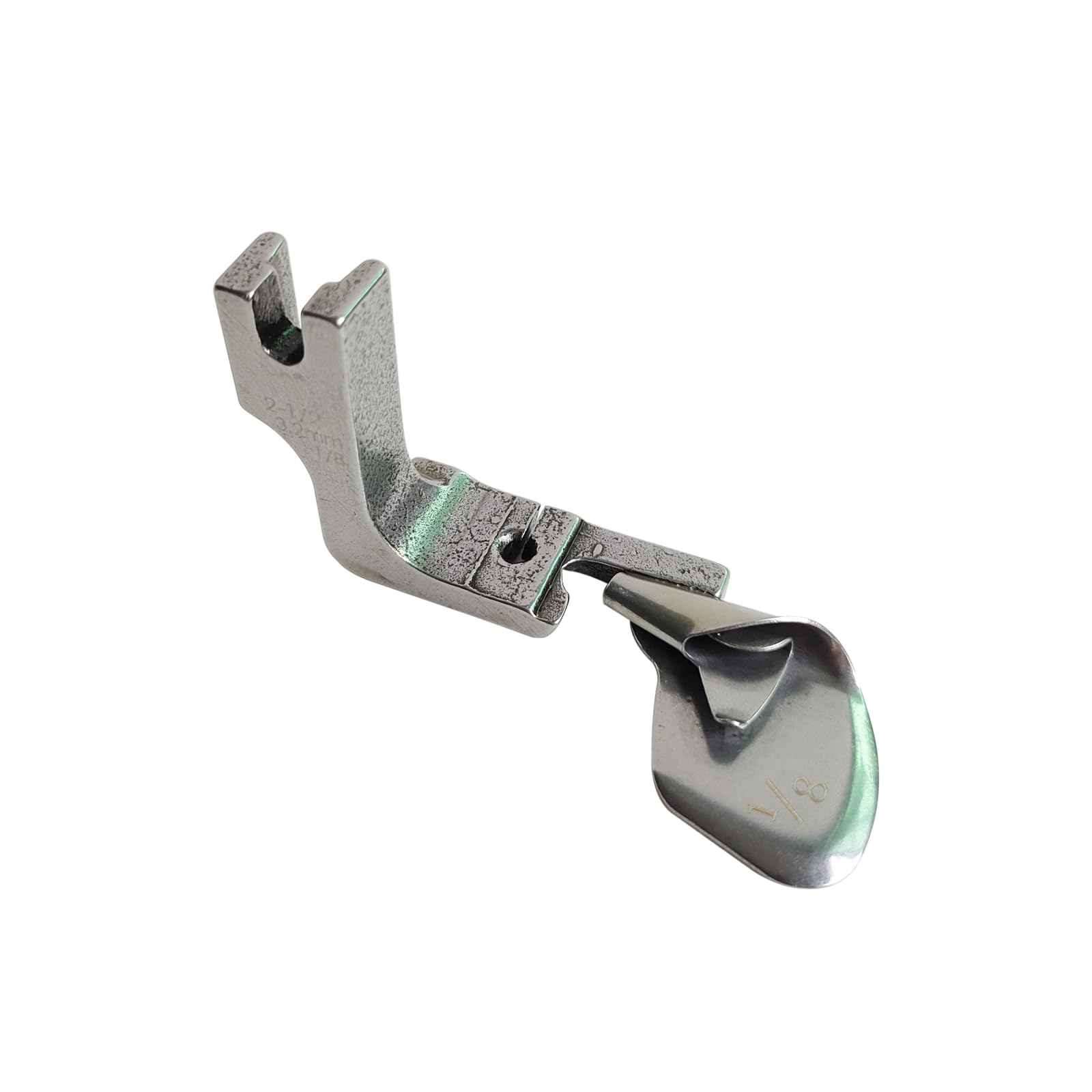 VANELY3 Piece Industrial Curved Scroll Hemmer Foot 1/8",3/16",1/4" Hem Pull Tube Presser Foot Silk Chiffon Skirt Crimping Presser Foot Compatible with Brother JUKI CONSEW Singer (Only Size:1/8"(3.2mm))