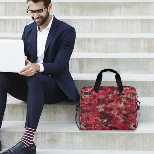Maletín para laptop 15.6" camuflado rojo miniatura 3