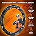 Naruto Shippuden Car Steering Wheel Cover, 15 Inch Anime Steering Wheel Cover, Cushioned Soft Comfortable Cover Anime Car Accessories for Men Women, Akatsuki