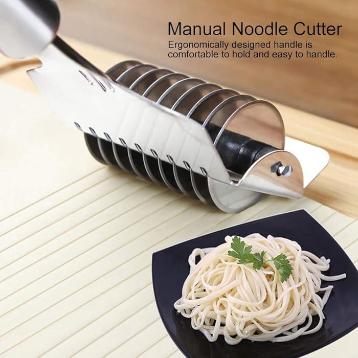 PUTHAK Noodle Cutter, Noodle Lattice Roller with Hook for Kitchen, Pack of 2 3