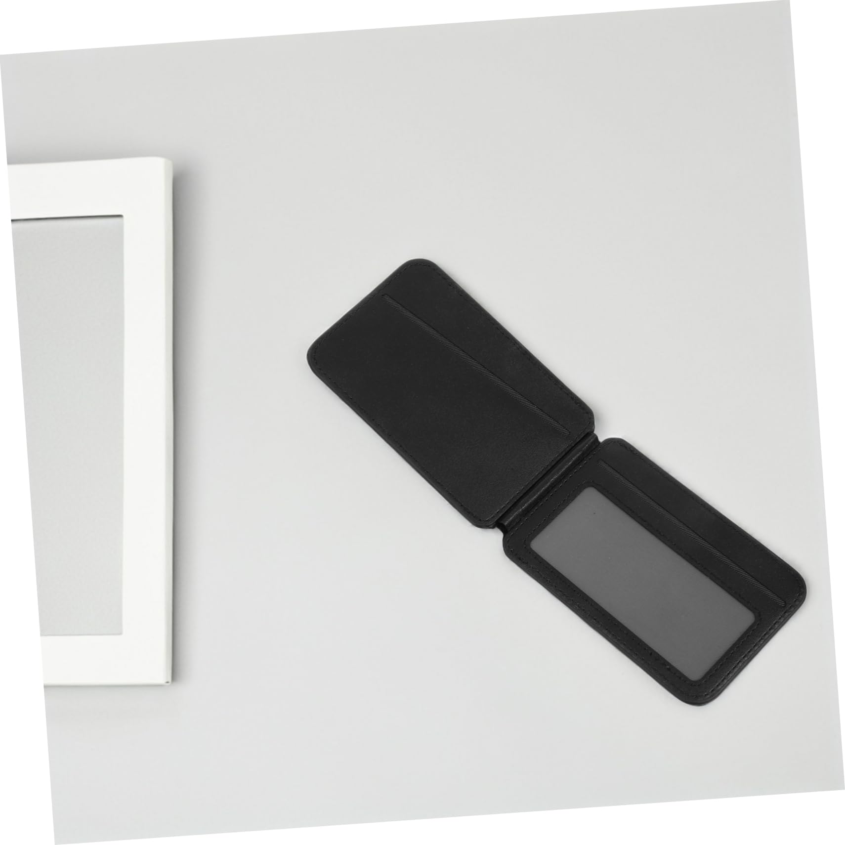 Didiseaon Supporto Pieghevole per Telefono Porta Carte Magnetico in Pu Organizza Carte di Credito e Documenti Fissaggio Sicuro Visualizzazione Comoda Orizzontale e Verticale