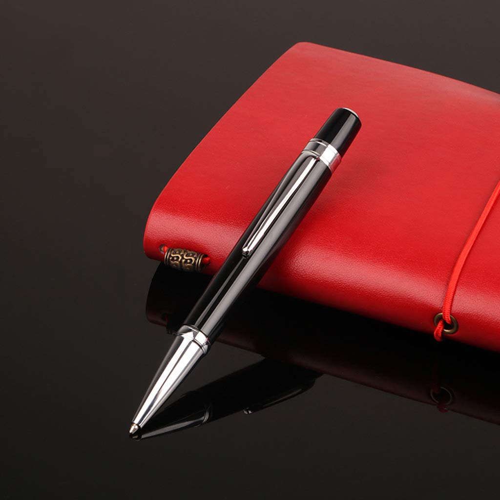Luxury Mini Metal Ballpoint Pen Roller 1 0mm Black Business Writing Office School Supplies Stationery Retractable Ballpoint Pens — view 5