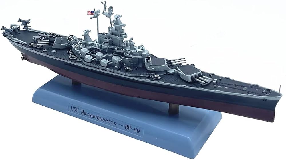 Amazon.co.jp: 1/1000USSマサチューセッツBB-59戦艦第二次世界
