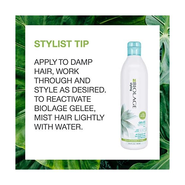 Biolage Styling Gelée | Firm Hold That Adds Body, Shine & Control | For All Hair Types | Paraben-Free | Vegan | 16.9 fl. oz. | 16.9 Fl. Oz
