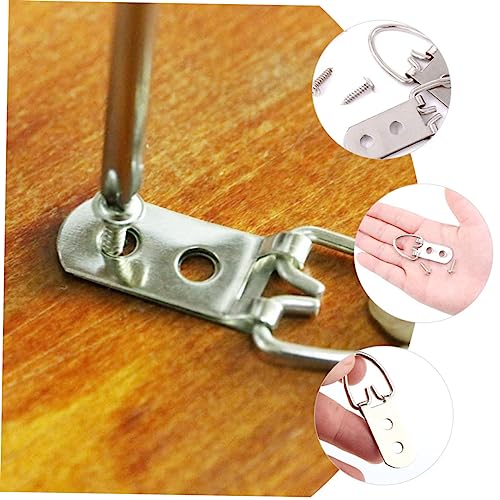 Image of 50pcs d Picture Hangers Heavy Duty Metal Hooks for Framing for Home Office Gallery and Weddings Robust Wall Hardware for Hanging Paintings and Photos