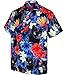 MIKENKO Black Cat Hawaiian Shirt for Men Funny Button Down Shirt Men Summer Short Sleeve Button Up Shirts for Men