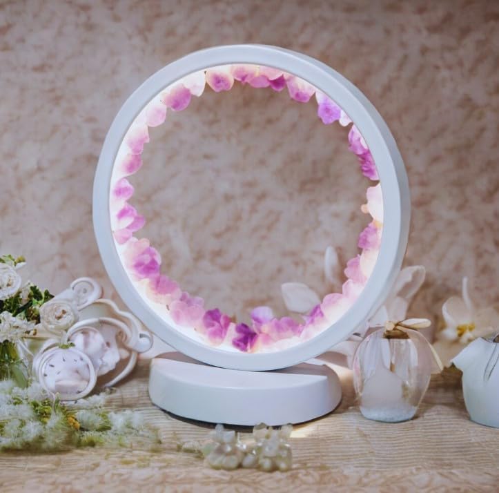 Miniatura 5 de Luz nocturna redonda de cristal natural, diseño de luz de anillo, lámpara de piedra de racimos de cristal energético para equilibrio espiritual,