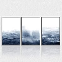 3 Piece Framed Canvas Wall Art Fog Canvas Prints Home Artwork Decoration for Living Room,Bedroom - 16