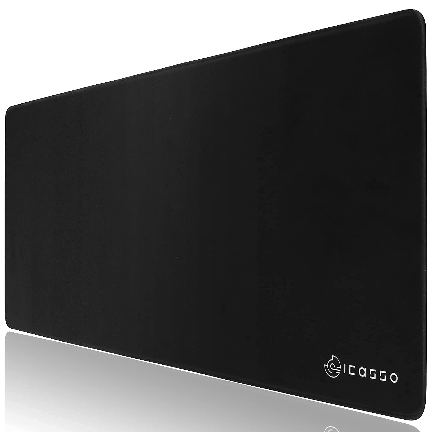 iCasso Large Gaming Mouse Mat,900 x 400mm Extended Large Size Mousepad,XXL Mouse Pad Non-slip Rubber Base and Waterproof Surface Mouse Desk Pad Keyboard Pad for Laser/Optical Mice-Black