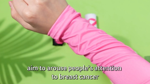 Toulite Breast Cancer Awareness Arm Sleeves - 12 Pairs, Pink Ribbon Design, Unisex Compression Sleeves For Sports - View #5