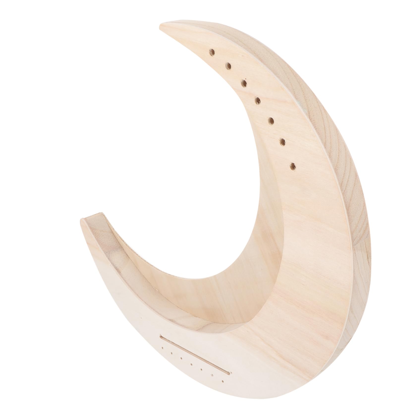 Garneck Diy Lyre Harp 7-string Musical Instrument Wood Harp for Beginners Portable Finger Unfinished Surface for
