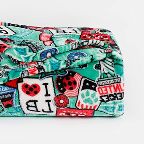 Zonli Kids Blanket Flannel Fleece Throw Blanket Twin Size 60" X 80" Cat Noir Miraculous Ladybug Bluey Blankets For Boys Soft Fuzzy Plush Blanket Cozy Lightweight For Travel Bed Saint Patrick Spring #TOP5