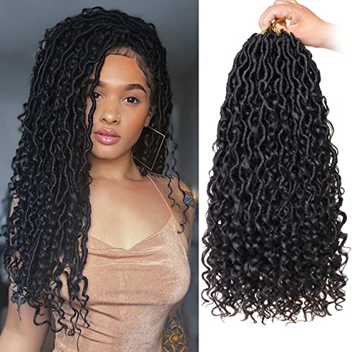ZRQ 8 Packs Boho Faux Locs Crochet Hair 18 Inch