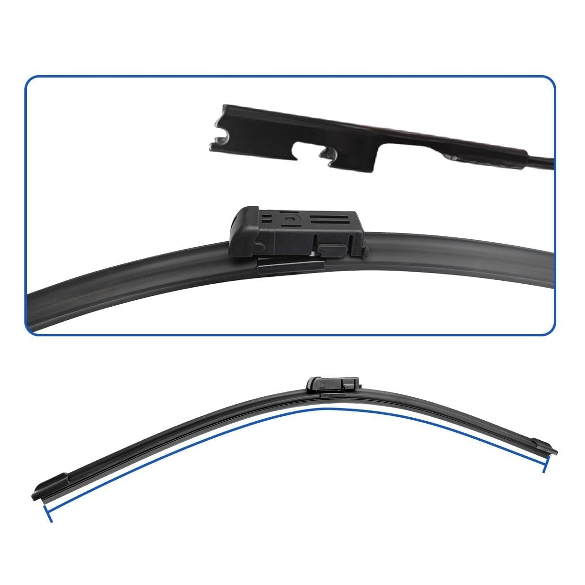 TUBIC Tergicristallo Parabrezza per BMW 1 Series E81 E82 E87 E88 118d 118i 120i 120d 123d 125i 128i 135i 116i 2004-2011,Auto Anteriore e Posteriore Tergicristalli per Parabrezza Ricambio Accessori