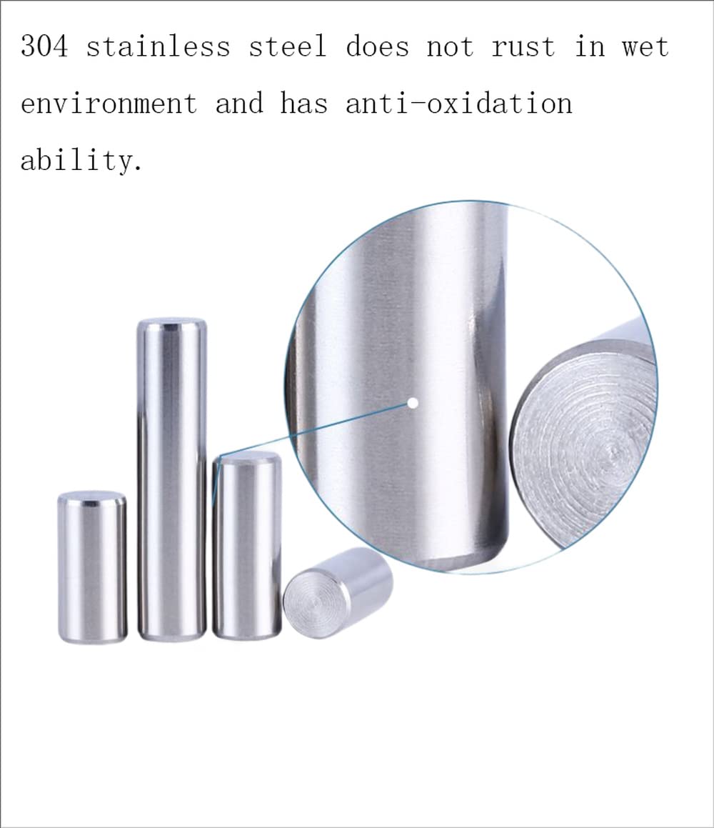 金属製円筒形オブジェ Amazon | 100個304ステンレス鋼円筒形位置決めノックピン、直径1.5mm