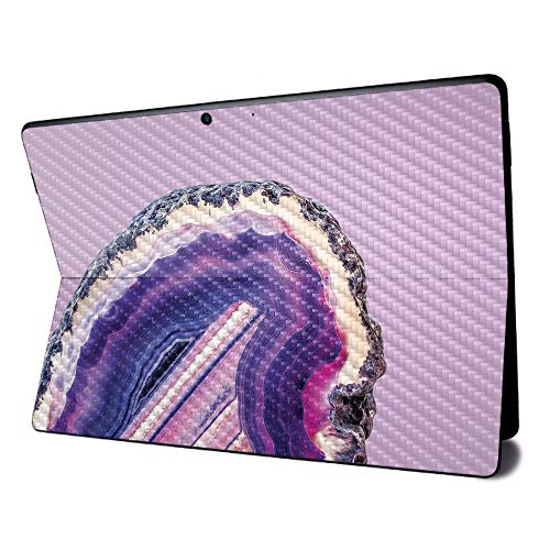 Image of MightySkins Carbon Fiber Skin for Microsoft Surface Pro X - Purple Agate | Textured Carbon Fiber Finish | Easy to Apply, Remove, and Change Styles | Made in The USA