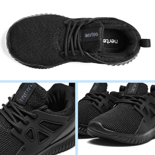 Image of nerteo Girls Shoes Slip on Boys Kids Sneakers Lightweight Tennis Running Walking Gym Fashion Shoes for Little Kid /Big Kid