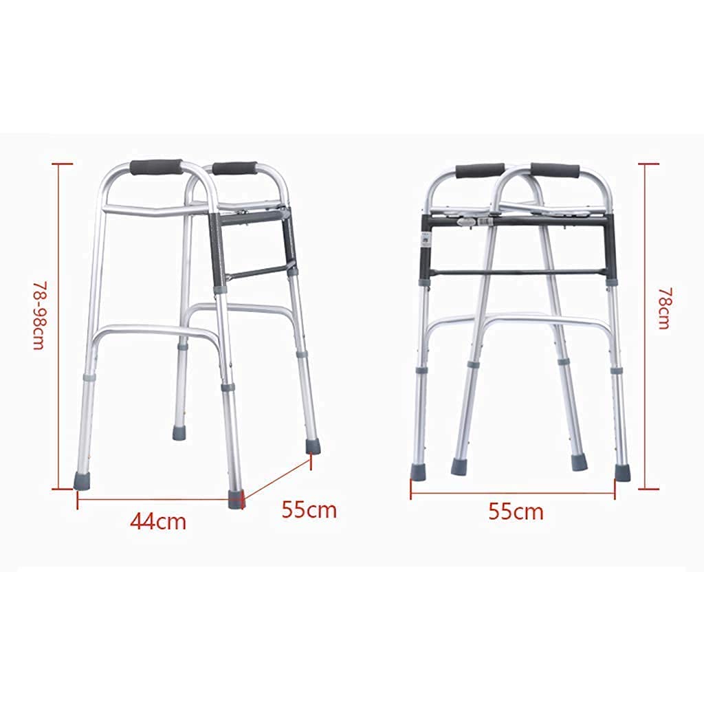 Rollator Walker, krzesło z laską wspomagającą chodzenie, podłokietnik, lekki aluminiowy rollator z wyściełanym siedzeniem, czteronożny chodzik dla osób starszych, teleskopowy, składany, gwiazda