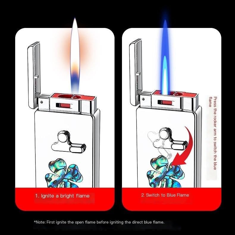 Encendedor portátil de doble llama con 5 métodos de encendido y sistema ajustable de gas 7