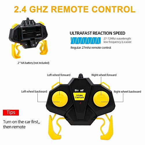 Remote Control Car RC Cars Stunt Car Toy - 360°Double Sided Rotating Vehicles Toys 2.4Ghz 4WD Off Road - Kids Toy Cars Christmas Birthday Gifts for Boys & Girls