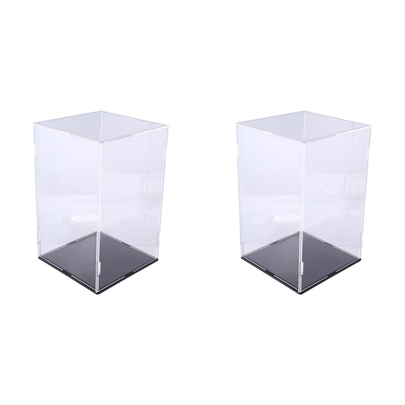 Vjsujehgy 2X Transparent Acrylic Display Box Collection Display Cabinet, Acrylic Display Box,for Collect Action Figure Toy