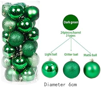 Green glitter christmas balls Outlet