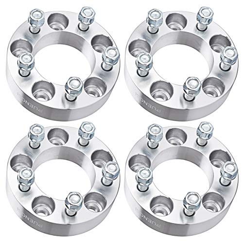 PUENGSI 5x4.5 Wheel Spacers 4pcs 1.5 inches 5x114.3mm Adapters Compatible with Jeep Wrangler TJ Liberty KJ KK Grand Cherokee ZJ with 1/2-20 Studs 82.5 mm Center Bore