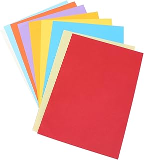 Tofficu 100 folhas de papel colorido papel de cópia colorido folhas de papel de scrapbook folhas de papel de cópia a4 papel colorido papel para impressão A4 papel para impressão faça você mesmo papel kraft dobrável papel artesanato papel sortido