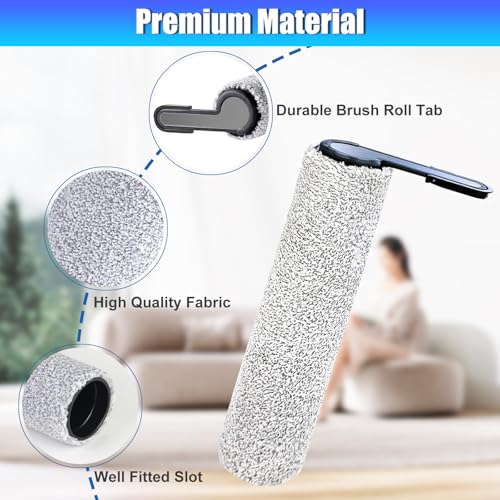 Image of Floor ONE Stretch S6 Roller Brush and Filters for Tineco Floor ONE Stretch S6 /Swtich S6 /S7 Stretch /S9 Artist /i5 Stretch /i6 Stretch Wet Dry Cordless Cleaners-6Pack