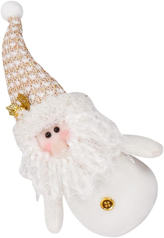TOYANDONA 1PCS Christmas Doll Decoration, 8. 6 inch Santa Claus Doll Ornaments Plush Christmas Santa for s Tabletop Decorations