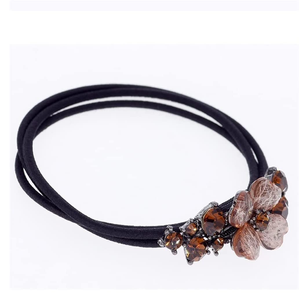 RUVOO Haargummi Scrunchies Strass Kristall Schmetterling Haargummis Haarbänder Zubehör Für Mädchen Pferdeschwanzhalter Haargummis Haarschmuck