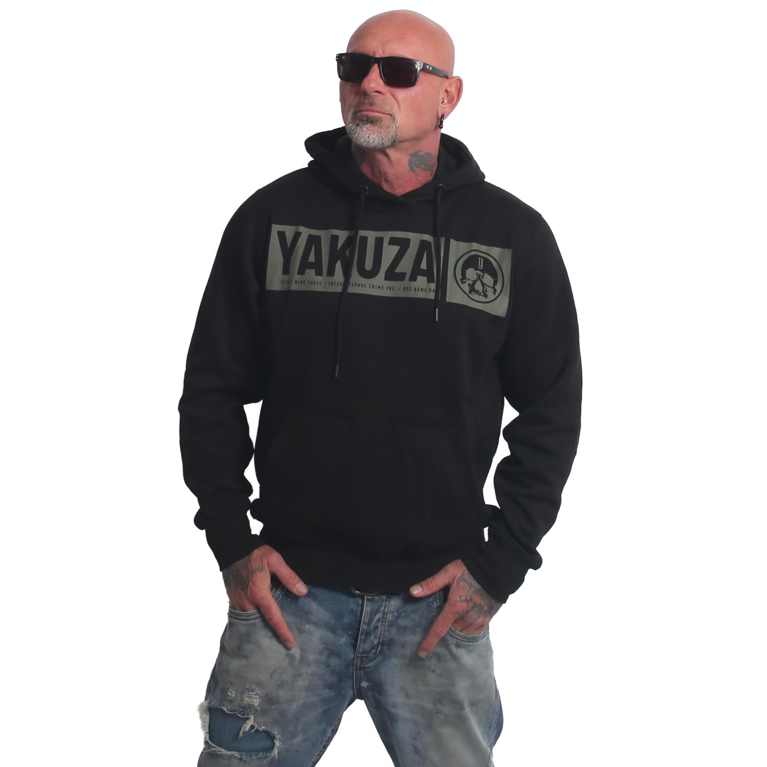 Yakuza Herren Bleak Basic Hoodie Basic Kapuzenpullover