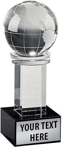 Crown Awards Trofeo de austeridad global, trofeos de globo de cristal de 6"