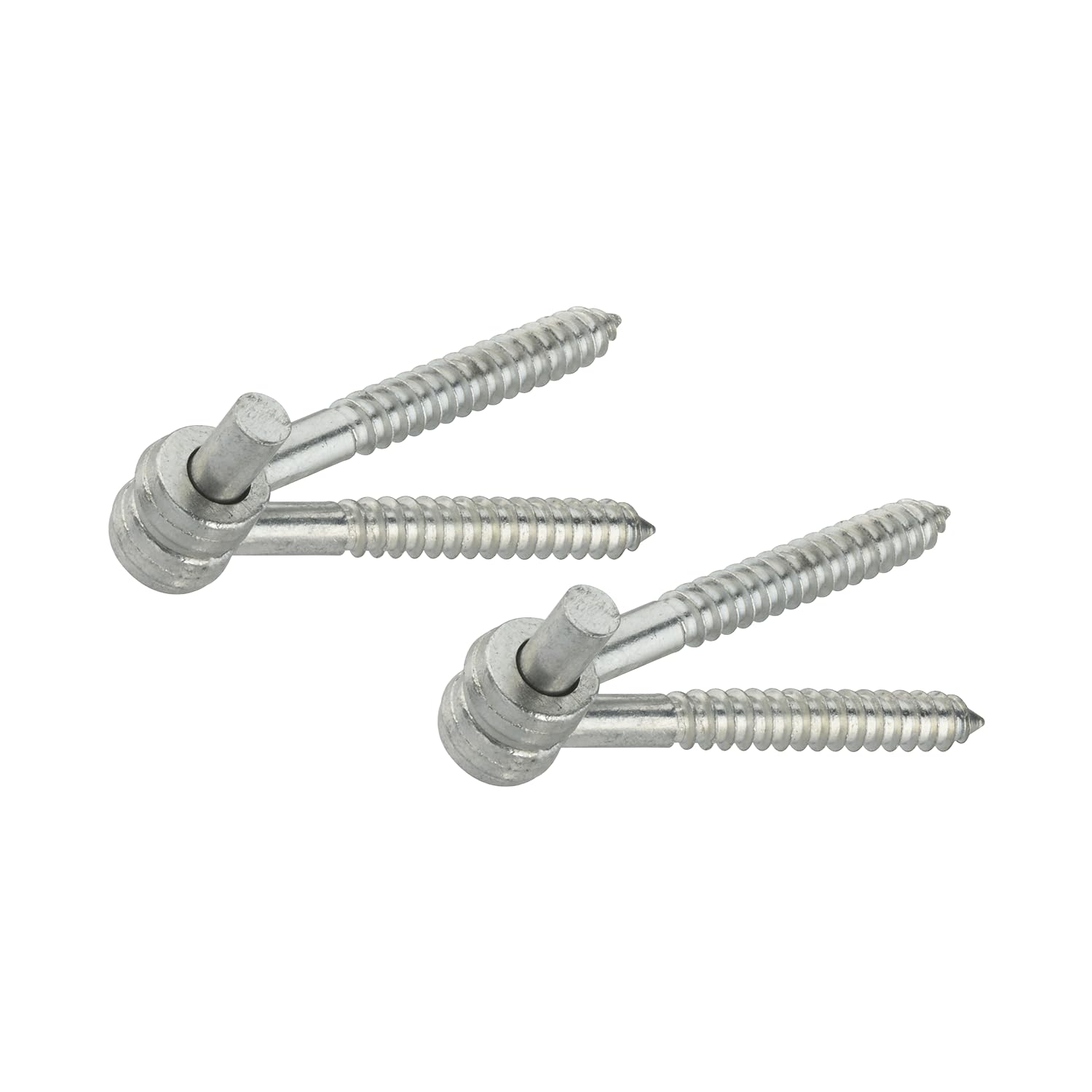 National Hardware N131-136 295 Screw Hook/Eye Hinges in Zinc Plated, 2 Pack, 1/2" x 4"