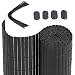 Produktbild SONGMICS PVC Sichtschutzzaun, 5 x 1 m (L x B), Balkonverkleidung, Sichtschutzmatte, Balkonumrandung, Blende mit verstärkten Lamellen, Garten, Balkon, Terrasse, Outdoor, Grau GPF105G
