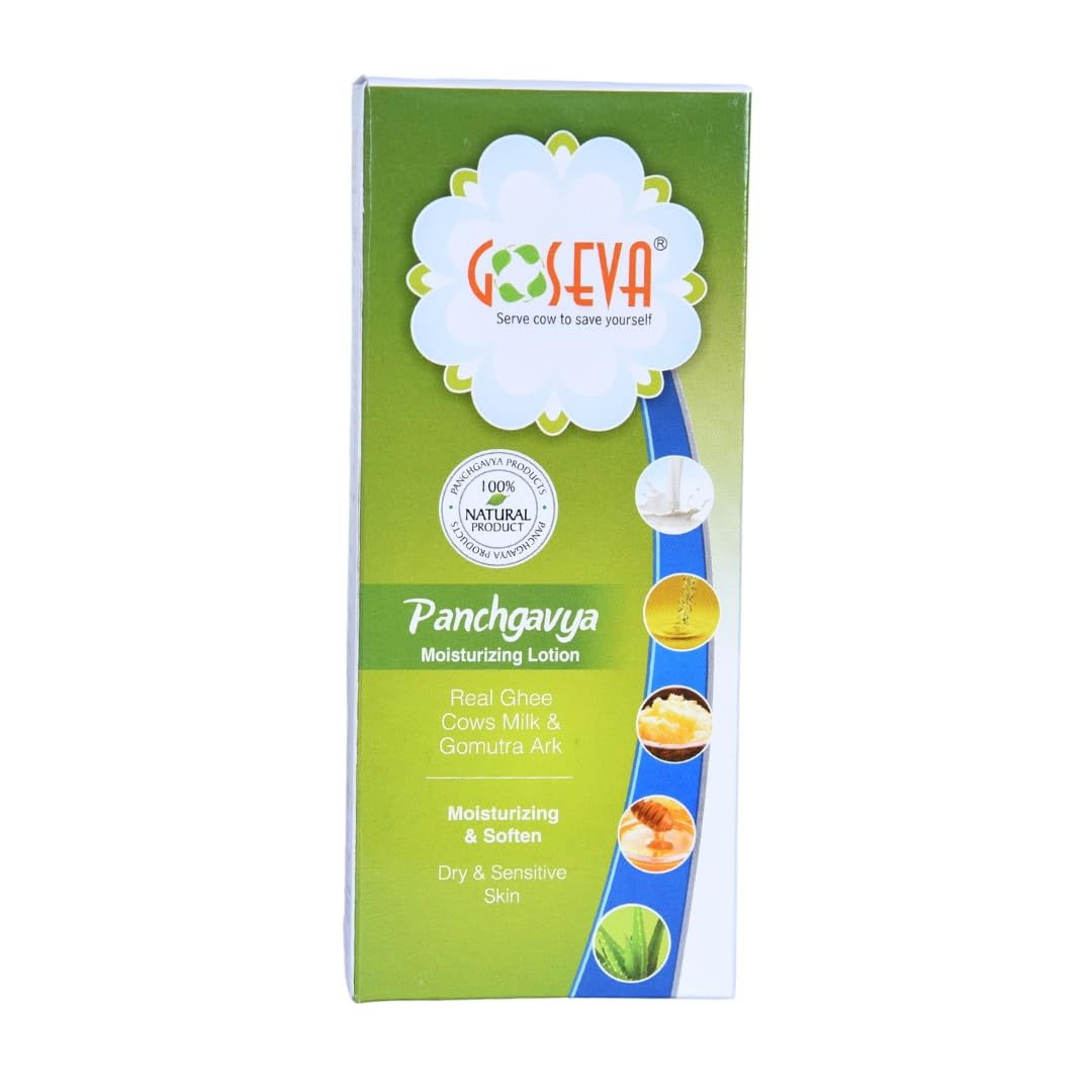 Goseva Panchgavya Moisturising Body Lotion (Pack Of 2) | Best Body Lotion & Moisturiser For Skin | Naturally Made With Gir Cow's panchgavya